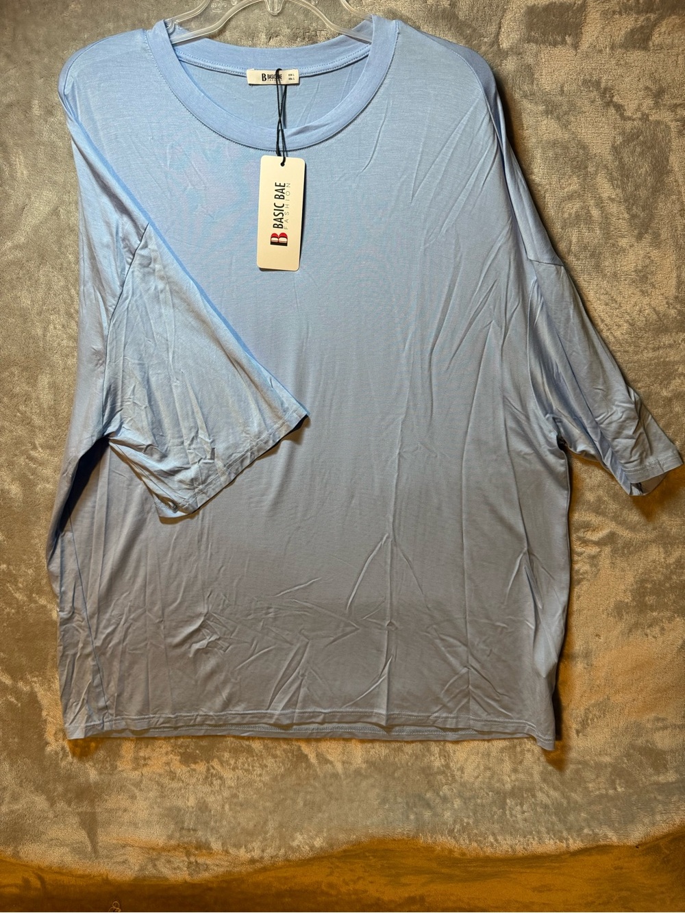 Basic One Relaxed Light Blue Short Sleeve Tee